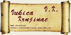 Vukica Krnjinac vizit kartica